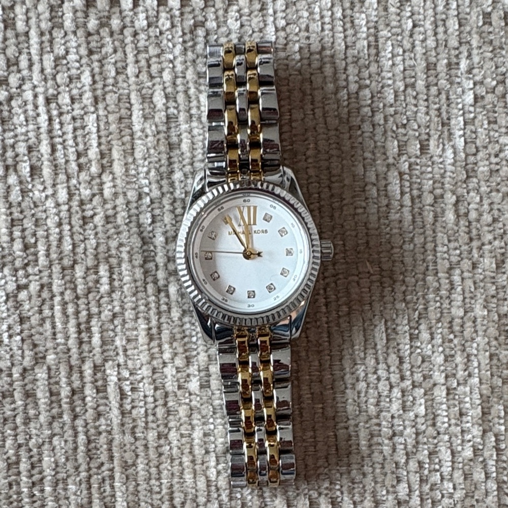 Michael Kors Silver and Gold Women's Watch
